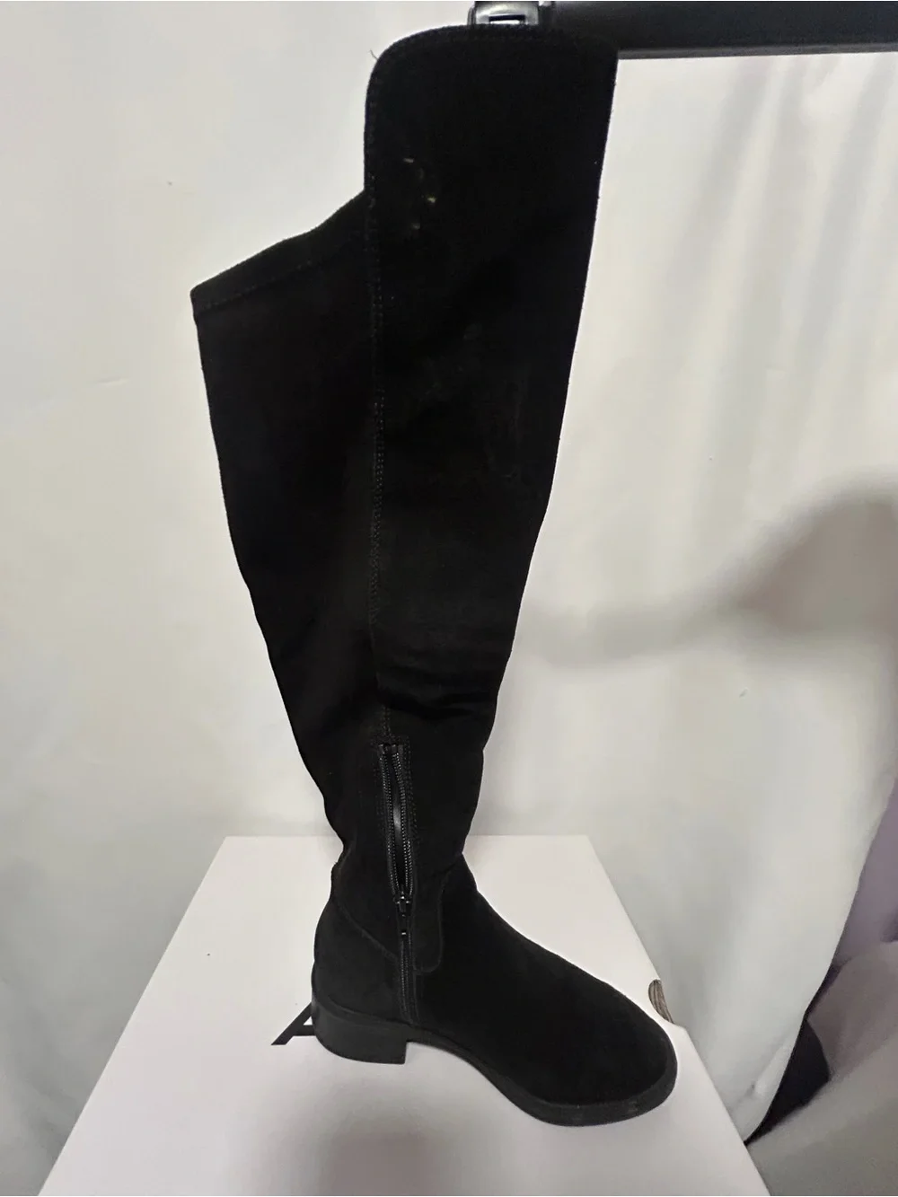 Aldo Black Suede Over-the-Knee Boot